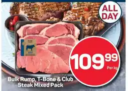 Pick n Pay Bulk Rump, T-Bone & Club Steak Mixed Pack offer