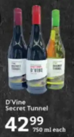 Oxford Freshmarket D'Vine Secret Tunnel offer