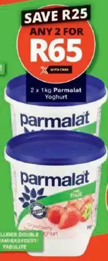 Checkers Parmalat Yoghurt offer