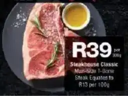 Checkers Steakhouse Classic Man-Size T-Bone Steak offer