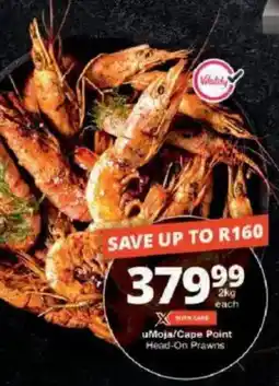 Checkers uMoja/Cape Point Head-On Prawns offer
