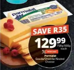 Checkers Parmalat Gouda/ Cheddar/ Grated Cheese offer