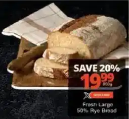 Checkers Fresh Large 50% Rye Bread offer