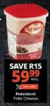 Checkers Président Feta Cheese offer