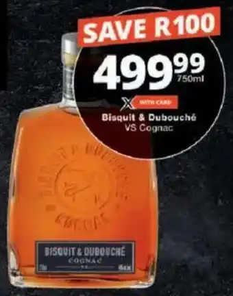 Checkers Bisquit & Dubouché VS Cognac offer
