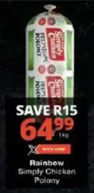 Checkers Rainbow Simply Chicken Polany offer