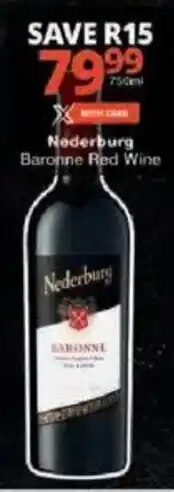 Checkers Nederburg Baronne Red Wine offer