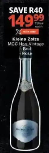 Checkers Kleine Zalze MCC Non-Vintage Brut Rose offer
