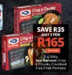 Checkers Sea Harvest Crisp & Chunky Crumbed Fish Fillet Portions offer