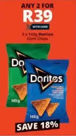 Checkers Doritos Corn Chips offer