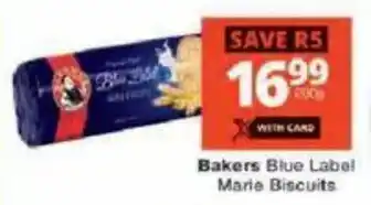 Checkers Bakers Blue Label Marie Biscuits offer