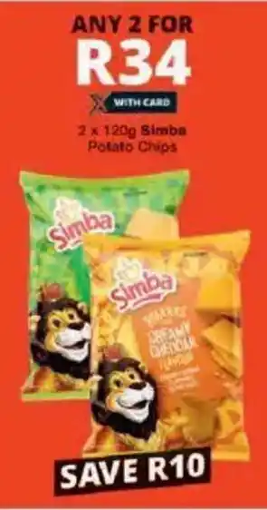 Checkers Simba Potato Chips offer