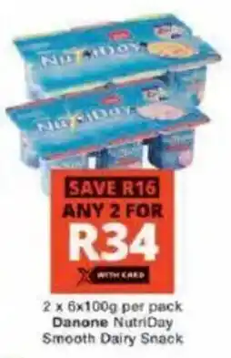Checkers Danone NutriDay Smooth Dairy Snack offer