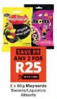 Checkers Maynards Sweets/ Liquorice Allsorts offer