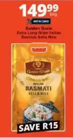 Checkers Golden Grain Extra Long Grain Indian Basmati Sella Rice offer