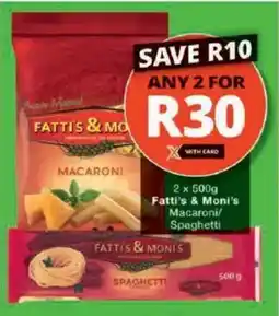 Checkers Fatti's & Moni's Macaroni/ Spaghetti offer