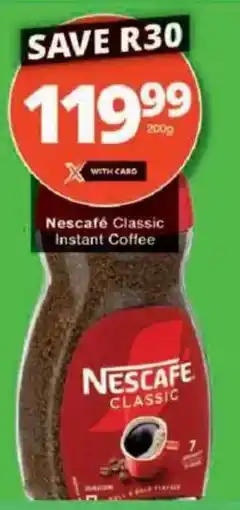 Checkers Nescafé Classic Instant Coffee offer