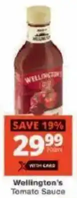 Checkers Wellington's Tomato Sauce offer
