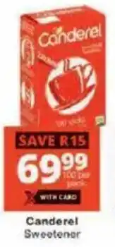 Checkers Canderel Sweetener offer