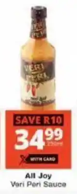 Checkers All Joy Veri Peri Sauce offer