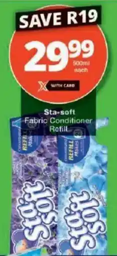 Checkers Sta-soft Fabric Conditioner Refill offer
