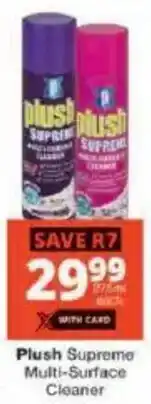 Checkers Plush Supreme Multi-Surface Cleaner offer