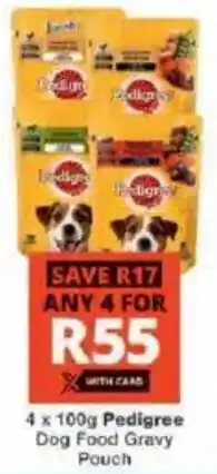 Checkers Pedigree Dog Food Gravy Pouch offer