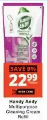 Checkers Handy Andy Multipurpose Cleaning Cream Refill offer
