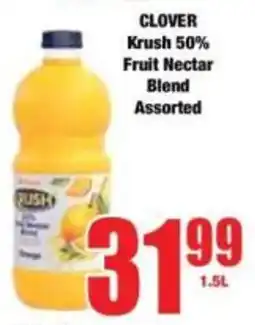 Boxer CLOVER Krush 50% Fruit Nectar Blend Assorted offer