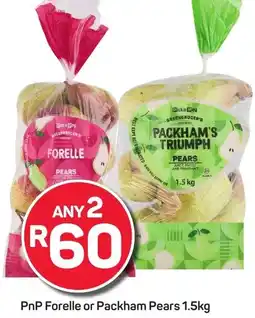 Pick n Pay PnP Forelle or Packham Pears offer