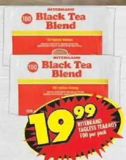Shoprite Ritebrand tagless teabags offer