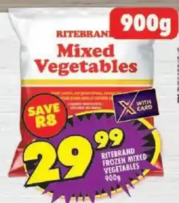 Shoprite Ritebrand frozen mixed vegetables offer