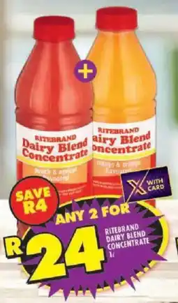 Shoprite Ritebrand dairy blend concentrate offer