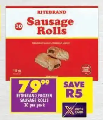 Shoprite Ritebrand frozen sausage rolls offer