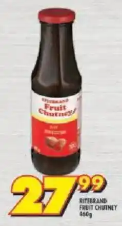 Shoprite Ritebrand fruit chutney offer