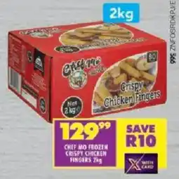 Shoprite Chef mo frozen crispy chicken fingers offer