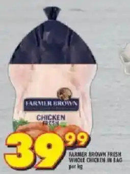 Shoprite Farmer brown fresh whole chicken offer