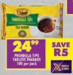 Shoprite Phendula tips tagless teabags offer