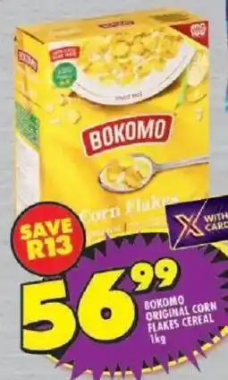 Shoprite Bokomo original corn flakes cereal offer
