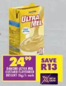Shoprite Danone ultra mel custard flavoured dessert offer