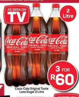 Pick n Pay Hypermarket Coca-Cola Original Taste Less Sugar 2 Litre offer