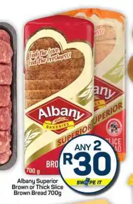 Pick n Pay Hypermarket Albany Superior Brown or Thick Slice Brown Bread offer