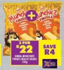 Shoprite Simba munchiez twirls maize snack offer