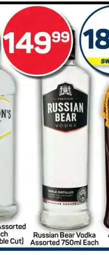 Pick n Pay Hypermarket Russian Bear Vodka offer