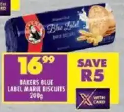 Shoprite Bakers blue label marie biscuits offer