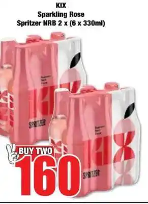 Boxer KIX Sparkling Rose Spritzer NRB 2 x (6 x 330ml) offer