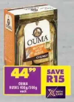 Shoprite Ouma rusks offer