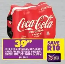 Shoprite Coca-cola original/no sugar/ sprite/fanta/stoney original ginger beer soft drink offer