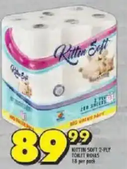 Shoprite Kitten soft 2-ply toilet rolls offer