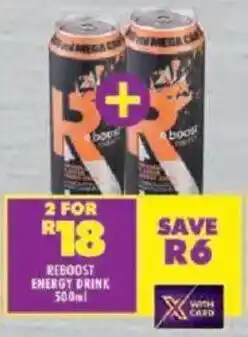 Shoprite Reboost energy drink offer